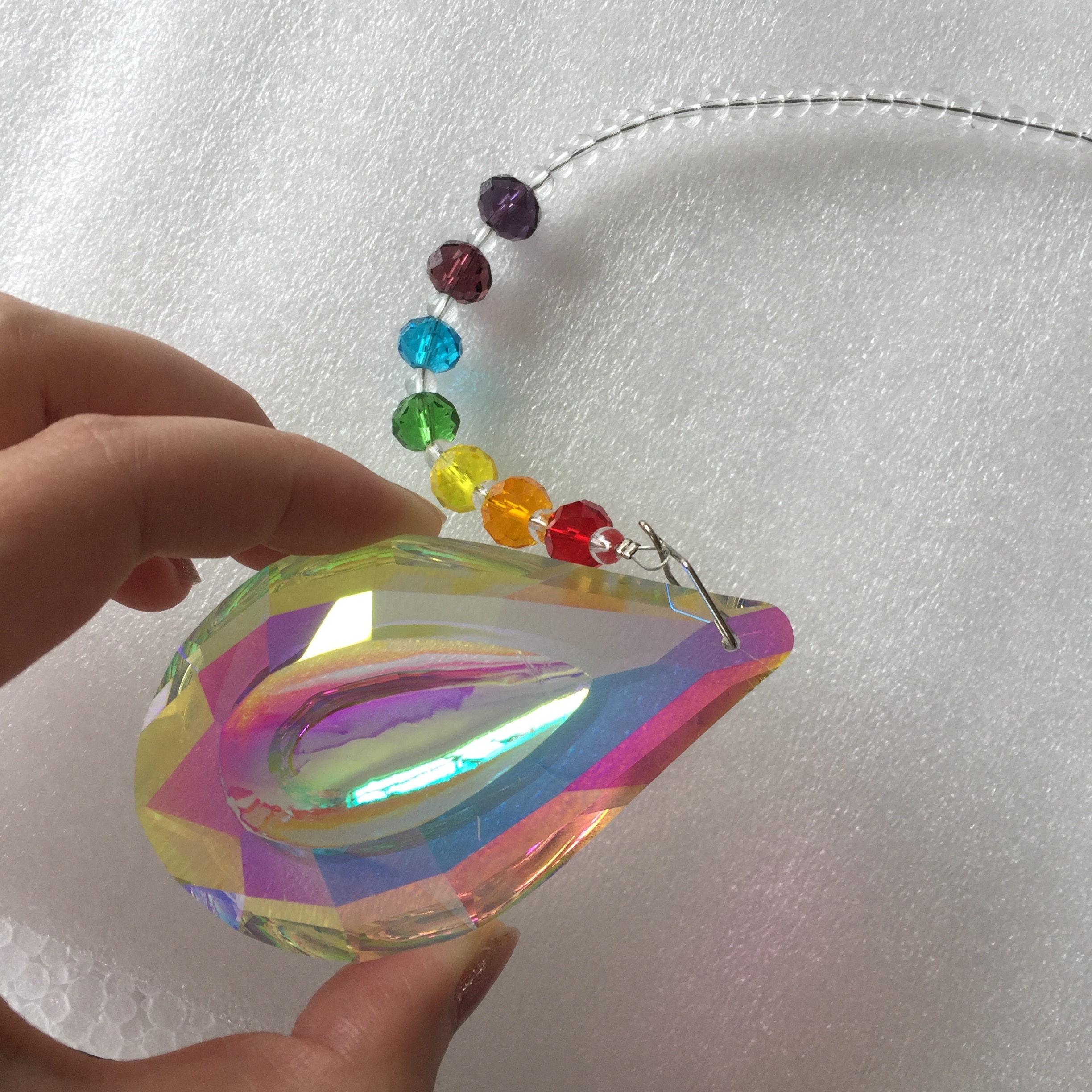 60mm 1 sztuk kryształ fasetowany kryształowa kulka żyrandol piłka części oświetlenie szklane wisiorki na ślub DIY