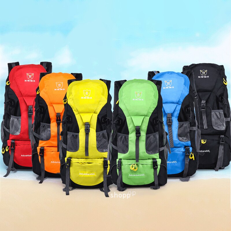 50L Outdoor Travel Bag Load Bearing Climbing Backpack Thickened Strap Camping Bags Waterproof Large Capacity Hiking Rucksack