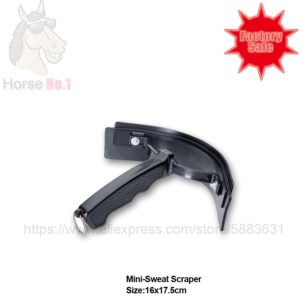 102 7003 Mini Plastic Curved Sweat Scraper 16x17.5cm Horse Grooming Kits Soft Rubber Edge and Contour with Light Weight