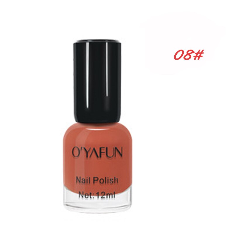 Neglelak hurtigtørrende ingen belysning slik macaron farve neglemaling giftfri gør-det-selv neglekunstpigment glitter neglelak hurtigttørrende: 8
