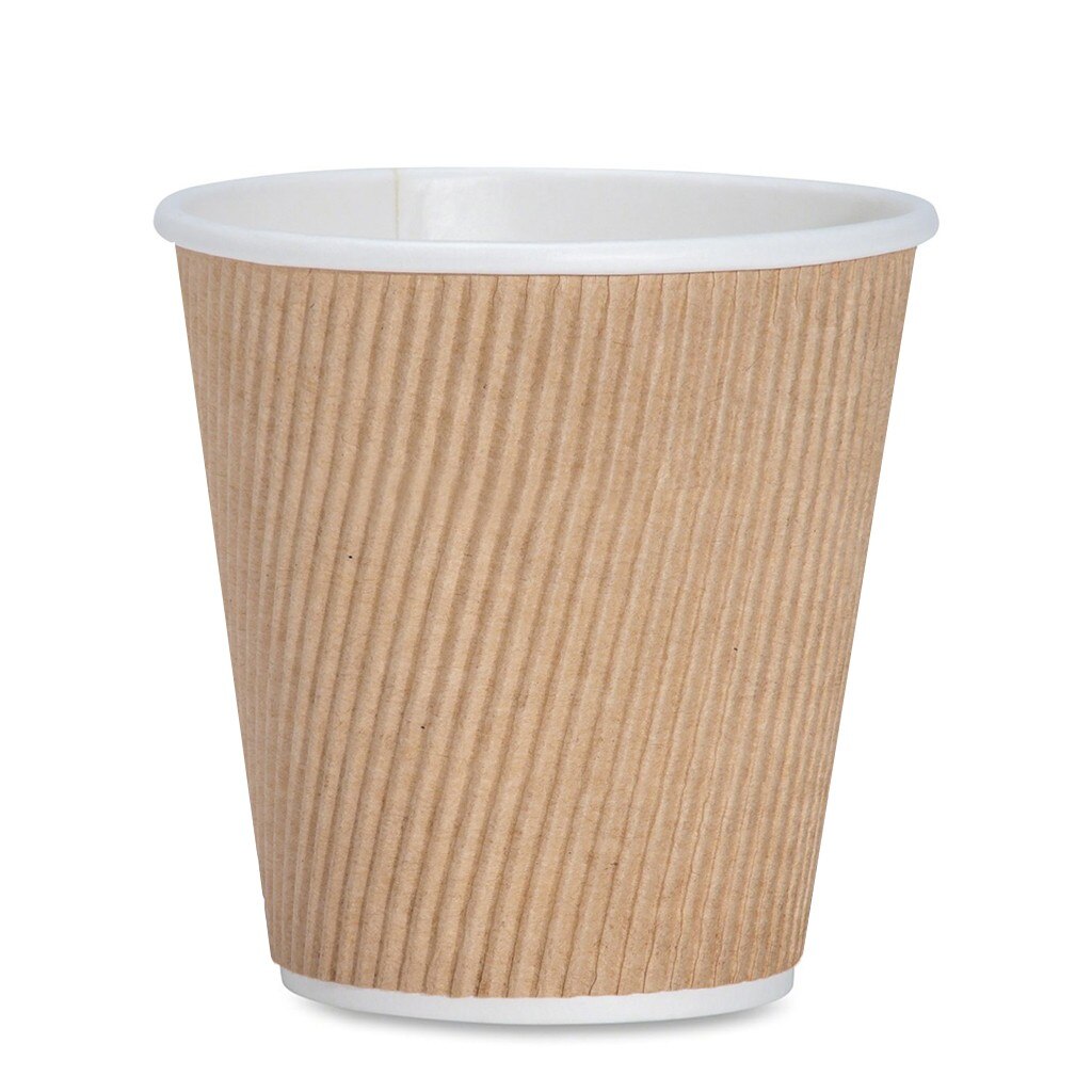 Paper 50 Pack 8/12 Oz Paper Cups White Disposable White Coffee Paper Cups Milk Tea Without Covered