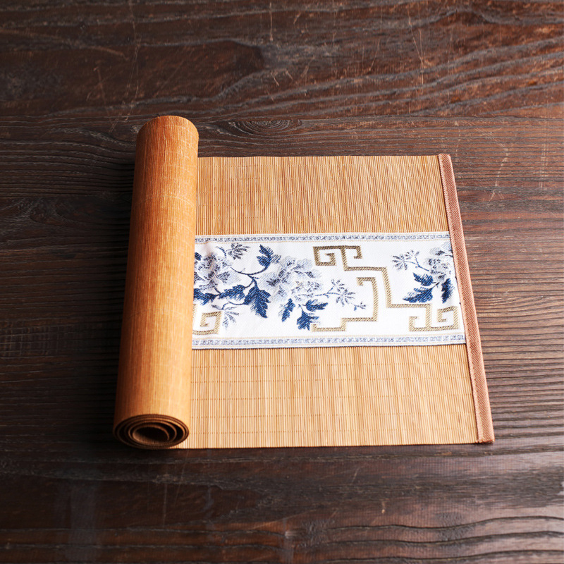 30*60cm bambus bordflag bambus træbakke tebakke te bordmåtte europæisk klud specialtilbud bordflag køkkenforsyninger: 30 x 120cm / 2