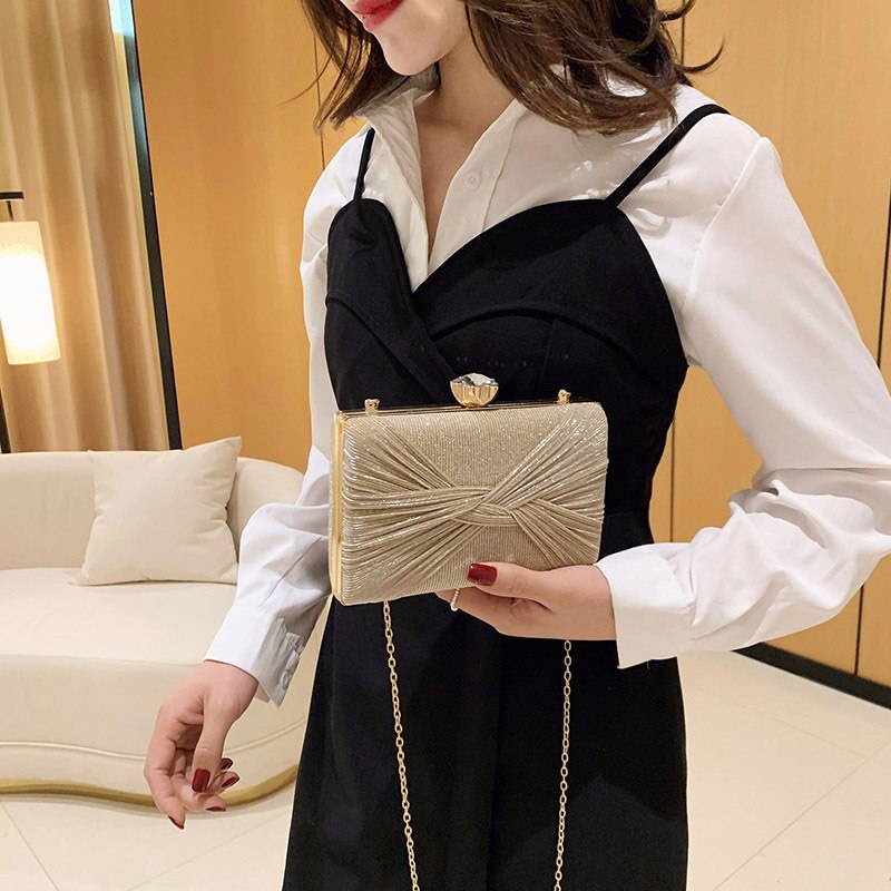 Fengting luxury Party Evening Bag Small gold dinner clutch purse brand Women's Bag Wedding Hand Bag FTB208