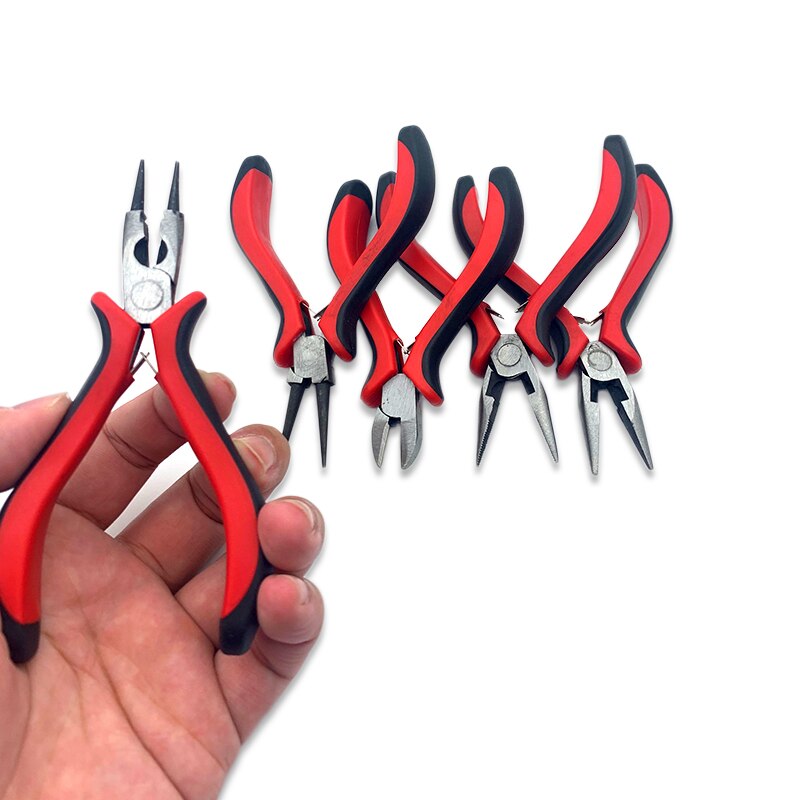 Ferronickel Carbon-Gehärtetem Stahl Runde Nase Ende Schneiden Schmuck Zangen Werkzeug DIY Ausrüstung Zangen Fit Handwerk Beadwork Reparatur
