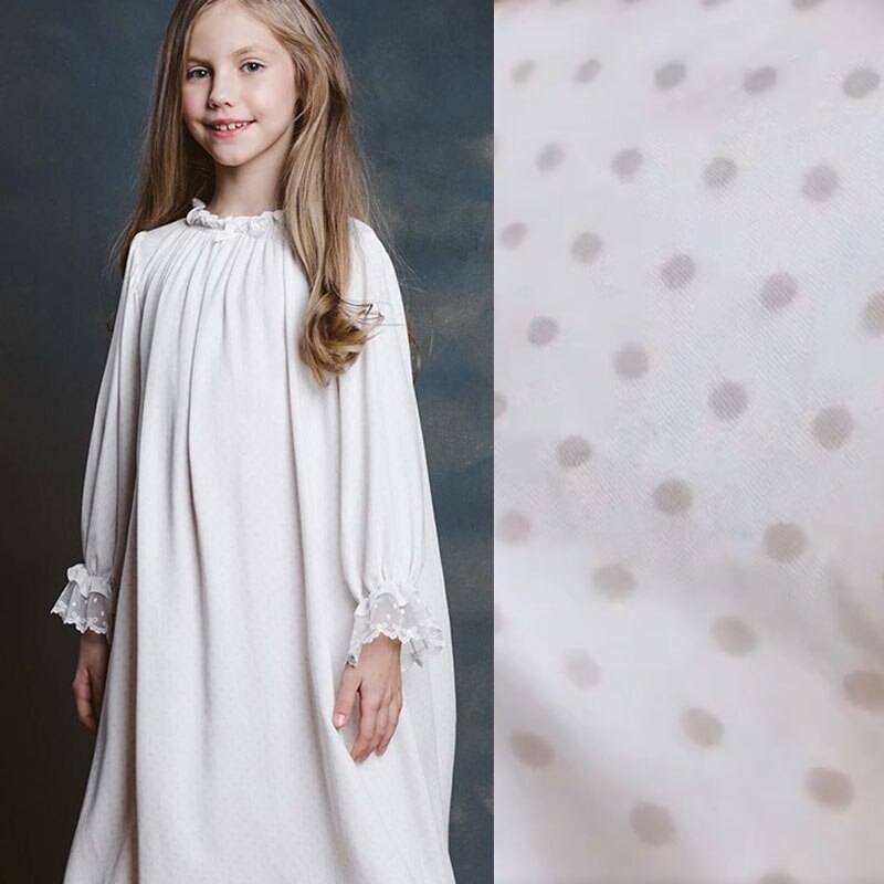 Meisjes Hoogwaardige Pyjama Night Jurken Home Service Jurken Kinderen Meisje Beuatiful Pyjama Jurk Wit/Polka Dot slaap Jurk: White Polka Dot / 80 12M
