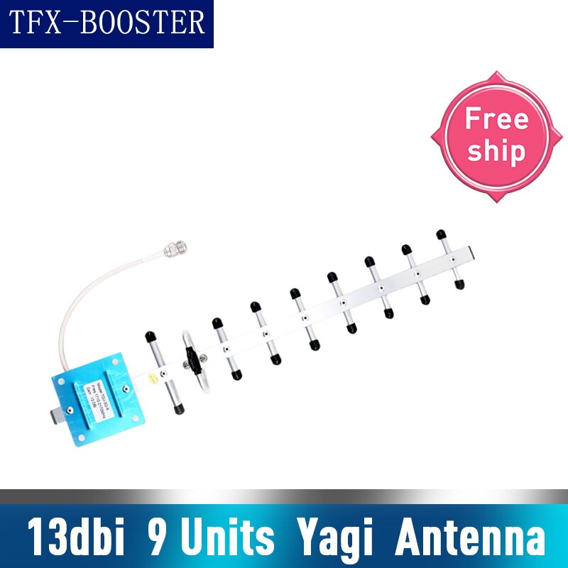 Antena externa Yagi para amplificador de señal, dispositivo de 13dBi para exteriores, 4G, LTE, GSM, 3G, LTE, 2G, 3G, 4G, 700-2700mhz