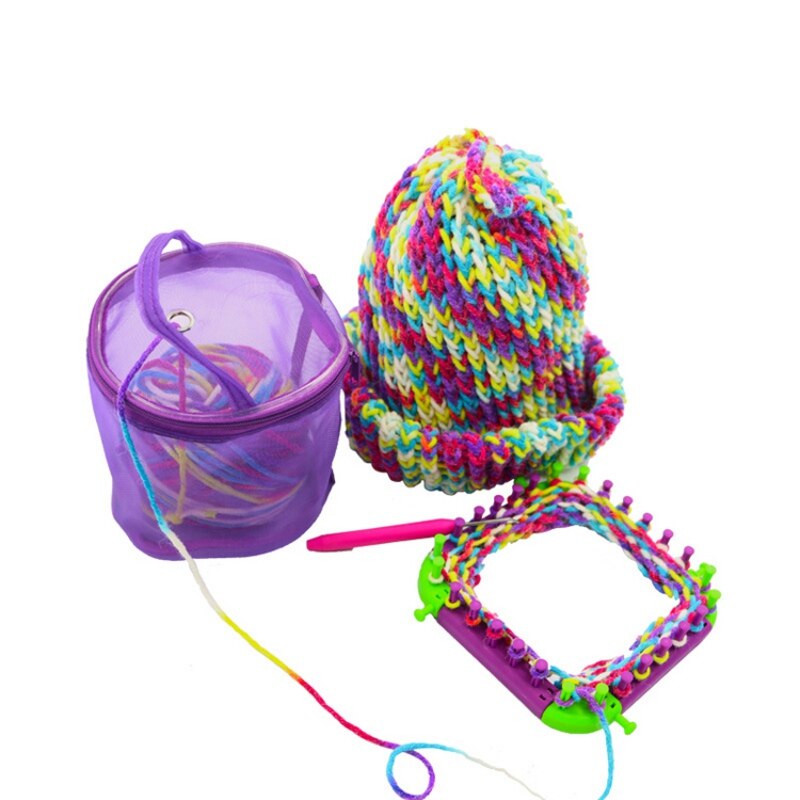 Estuche para lana, cestas de almacenamiento de hilo de tejer, bolsas Redondas de Plástico para viajar, mantener los hilos lejos de los gatos, perros y niños, 2 tamaños
