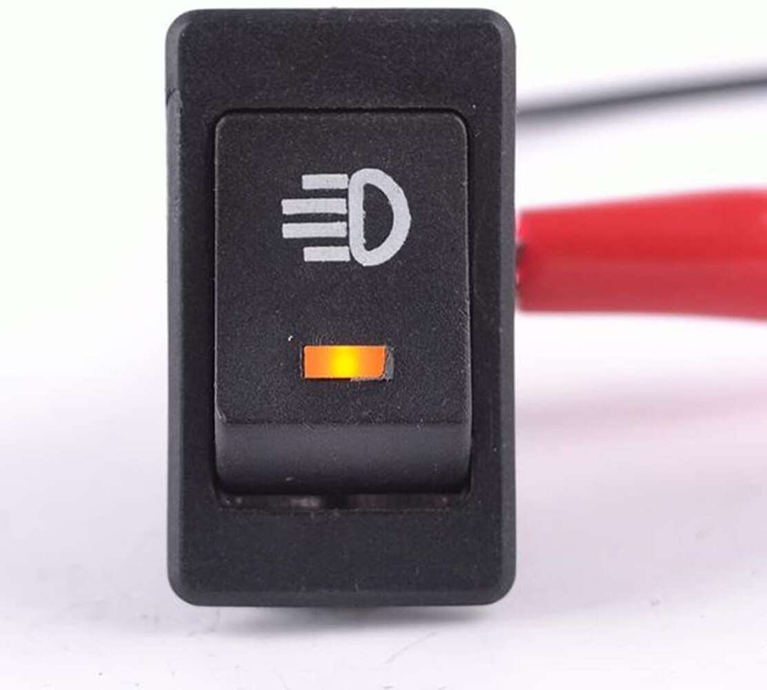4pins Car Toggle Switch On/Off Workout Fog Light Work Bar Light Yellow