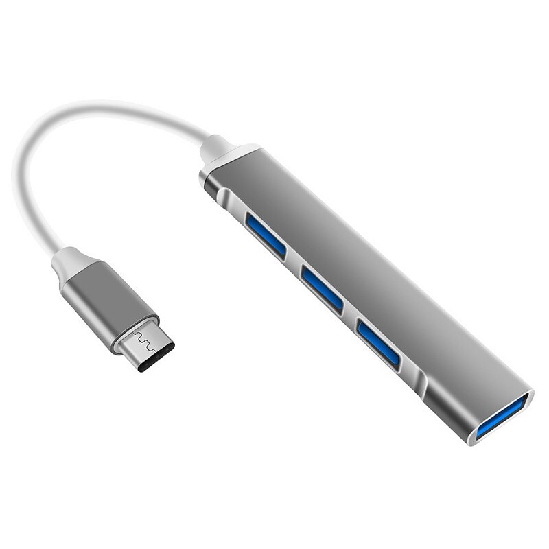 USB C HUB tipo C estación de acoplamiento Multi 4 Puerto divisor para Lenovo Xiaomi Pro Air Pc ordenador portátil