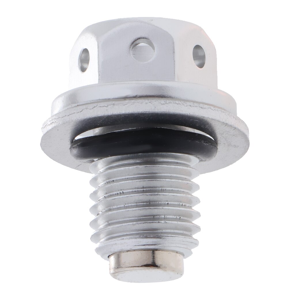 Car Engine Oil Pan Drain Plug Engine Oil Pan Drain Plug Bolt M12: Silver