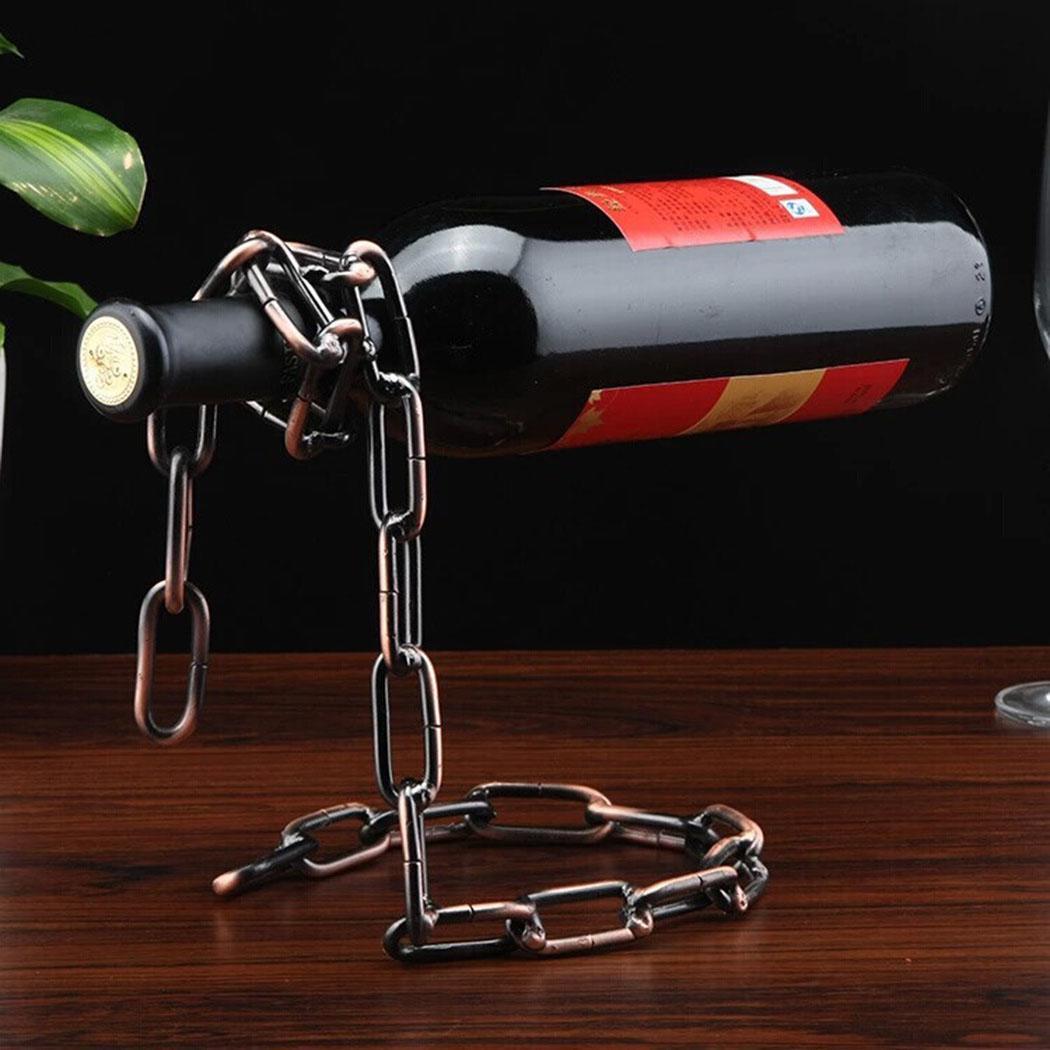 Magic Metal Opknoping Schorsing Keten Wijnrekken Bar Stand Beugel Display Keuken eetkamer kelder Bar Standhouder