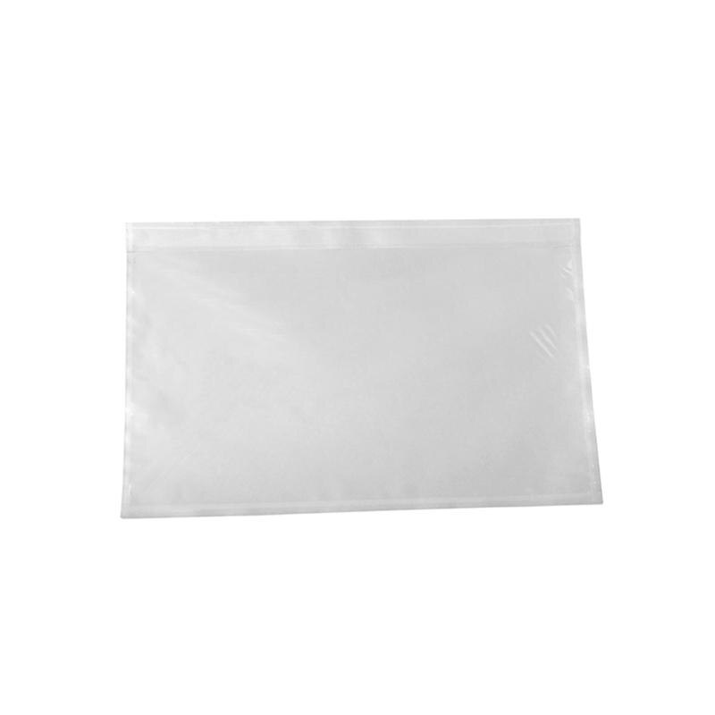 100pcs Self-Adhesive Packing List Envelopes Transparent Packing List Pouches for Invoice Label (15x18cm)