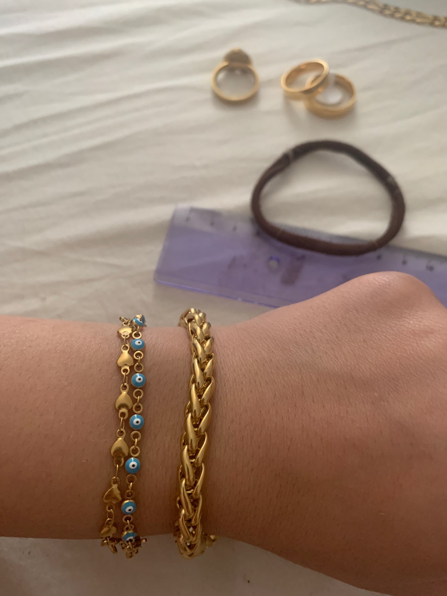 LUXUSTEEL hartvormige armband hart zelfs hart mode-sieraden roestvrij staal liefde gouden kleur verlengketting