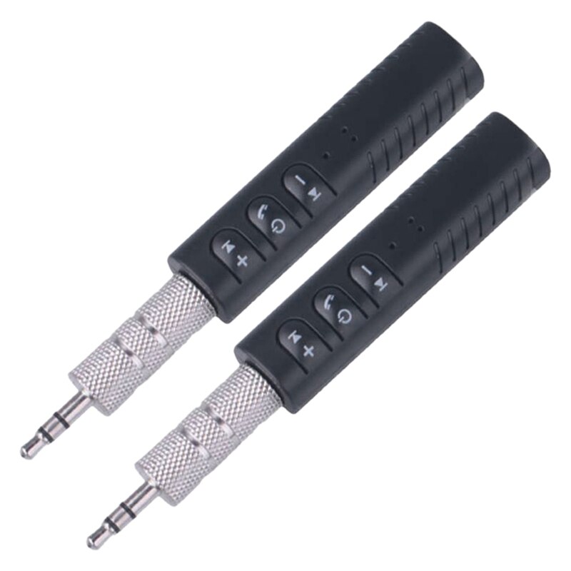 2 stk bluetooth o adapter 3.5mm aux adapter bluetooth  v5.0 sender modtager trådløs aux o musik: Default Title