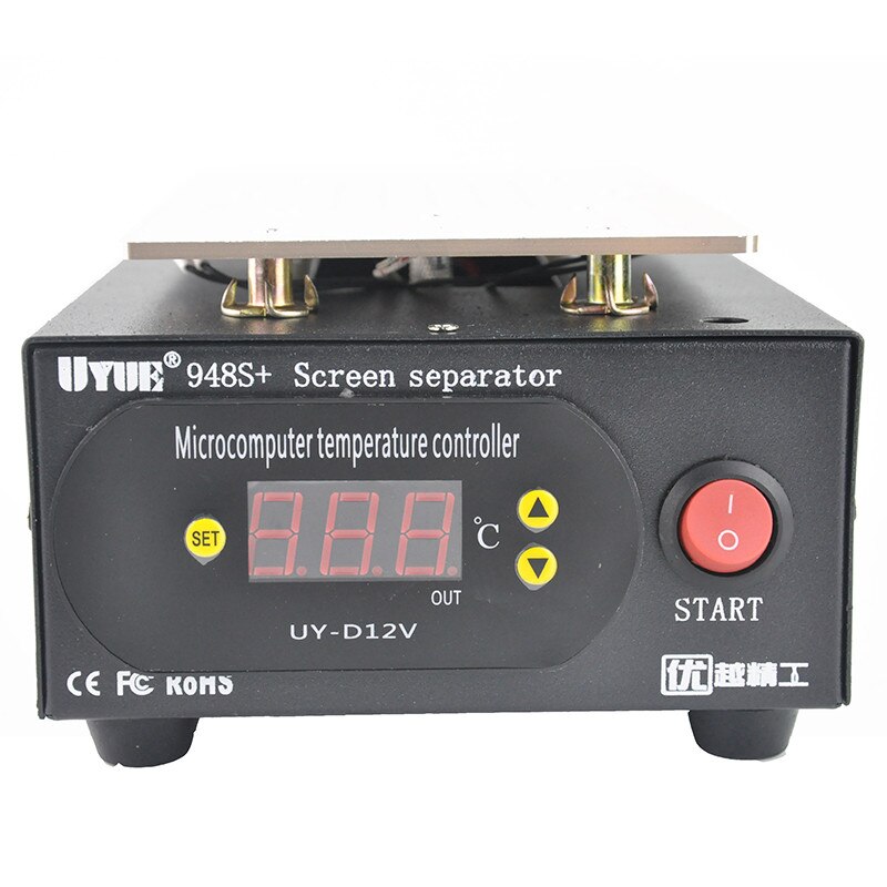 Lcd separator maskine indbygget pumpe vakuum skærm reparation maskine sæt til smartphone refurbish 948s+  med telefon adskille værktøj