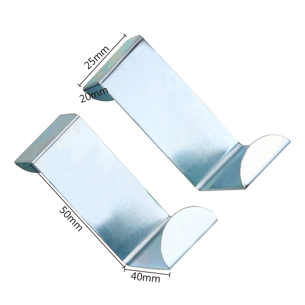 2 unids/set gancho de almacenamiento de capa de acero inoxidable bolsa de sombrero organizador correas de puerta colgador ganchos armario de cocina para el hogar puerta de pared