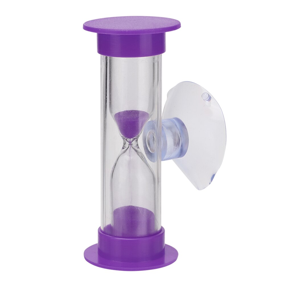 1Stck 2Min 3Min Sanduhren Für Dusche Timer/Zähne Bürsten Timer Mit Saugnapf Sanduhr Sand Uhr timersHome Dekor 5 Farben: LILA / 3 min