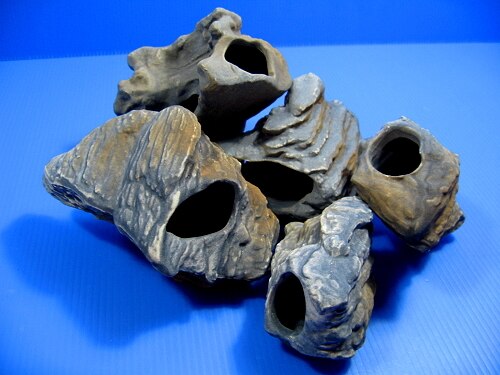 Up Cichlid Stones Keramische Aquarium Rock Cave Decoratie Voor Fish Tank Ornament Cave Decor 5 Maten