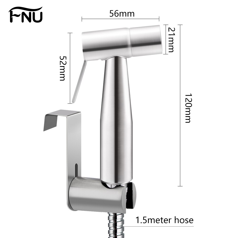 Roestvrij Staal Wassen Toiletbril Hand Held Douchekop Bidet Wc Spray Wc Shattaf Badkamer Accessoires Bidet Toilet Seat