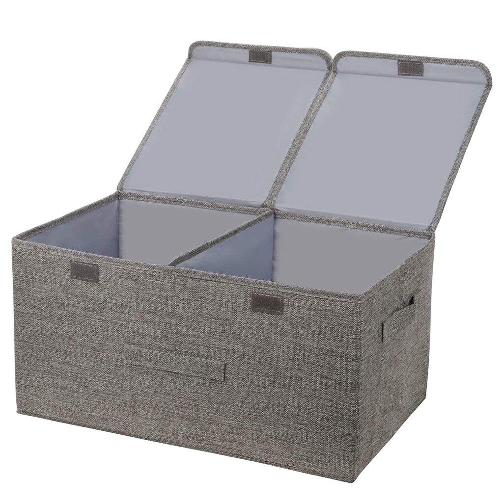 Folding Storage Basket Foldable Linen Storage Box Bins Fabric Organizer Organize Office Bedroom Closet Toys Laundry Basket: B