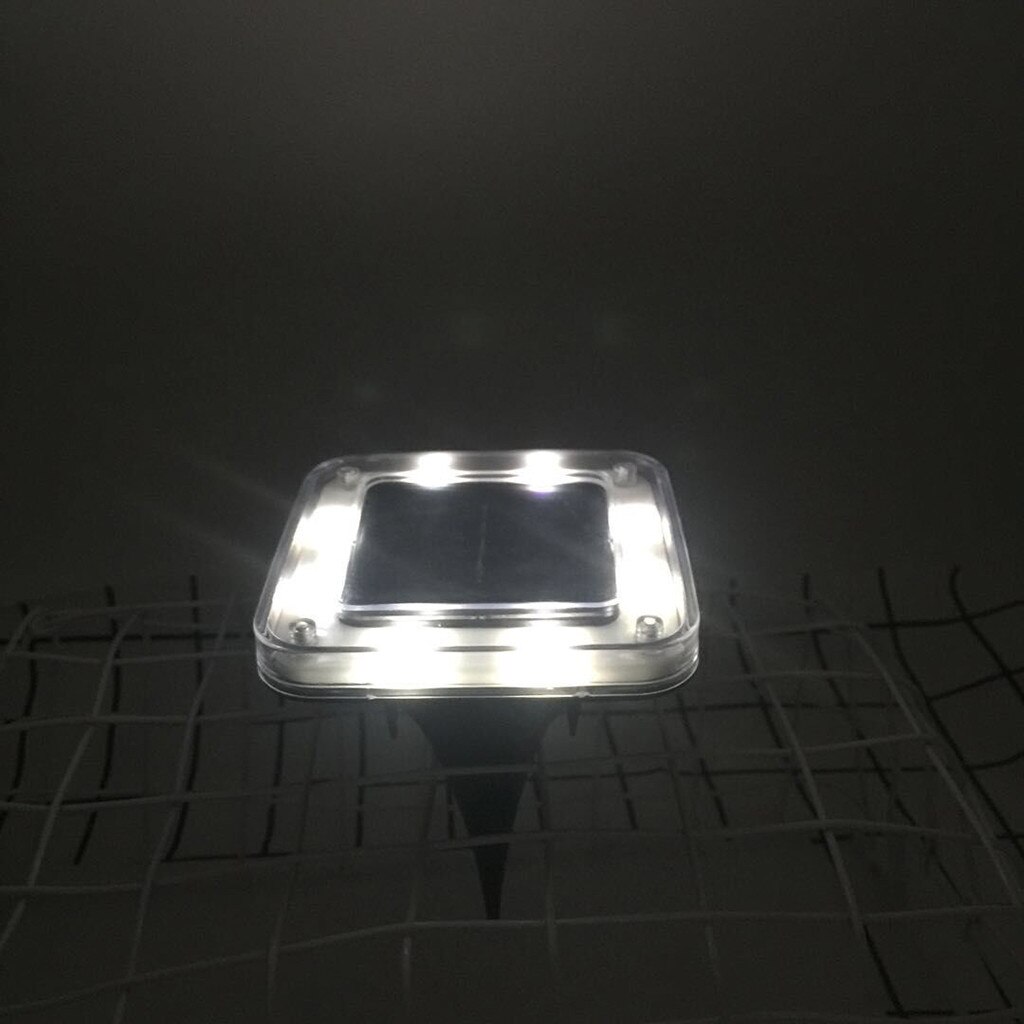 Lampy podziemne słoneczne oświetlenie ścieżki zewnętrznej lampa punktowa podwórko na trawnik ogrodowy krajobraz wodoodporny 8 doprowadziło ciepły biały