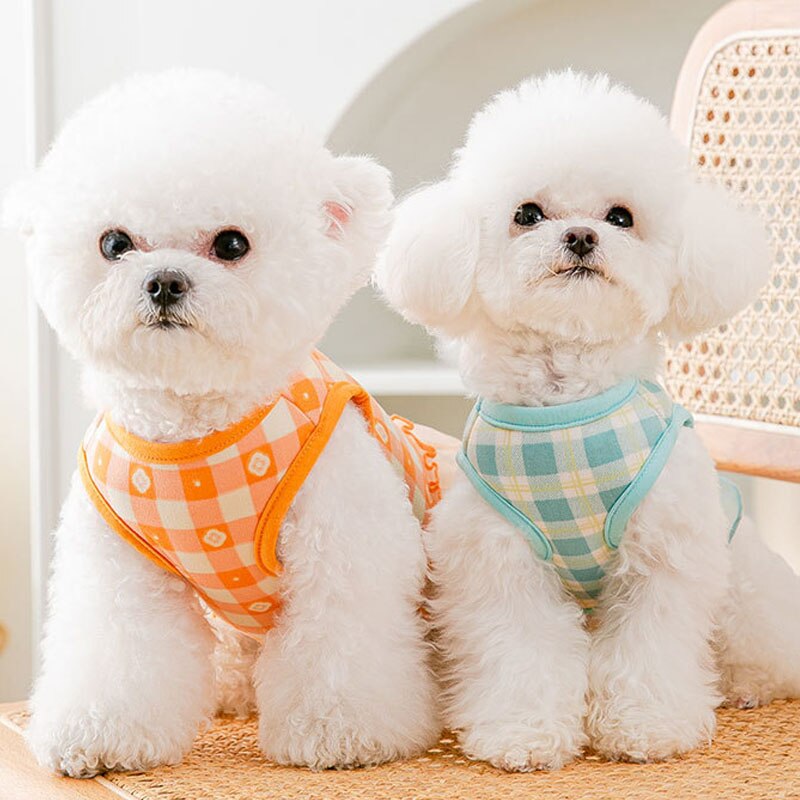 Falda de tul a la para perro y gato, ropa con pajarita, vestido de princesa para niñas, arnés sin tirones, chaleco para perros pequeños y medianos, Chihuahua y PUG