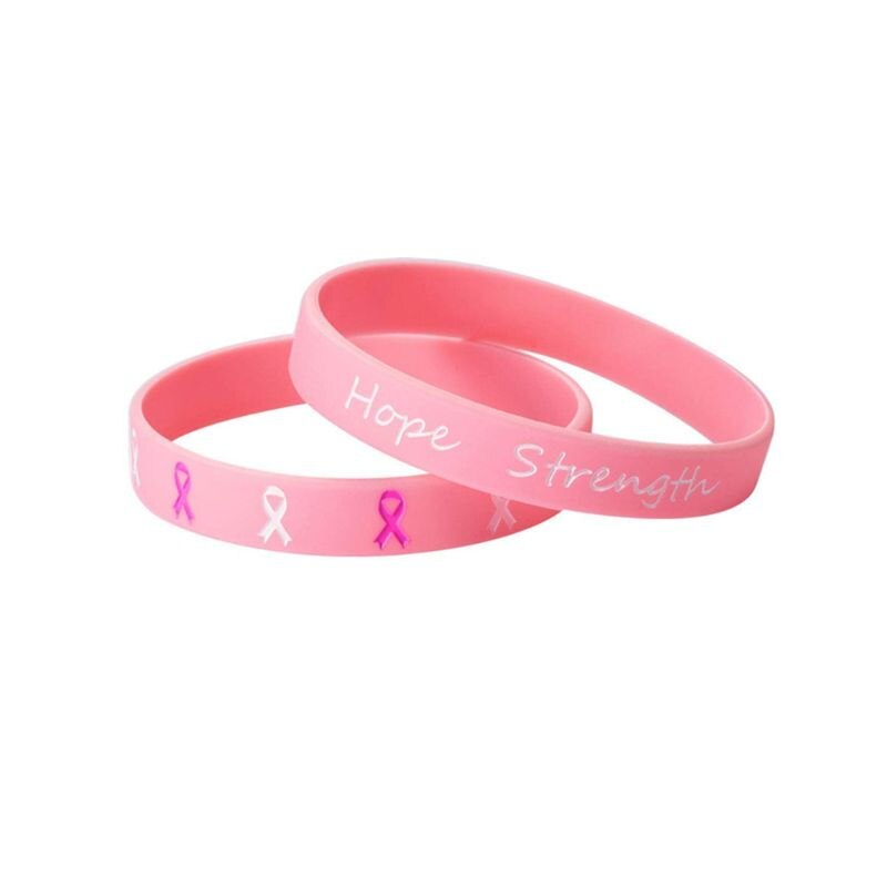 Silikon Gummi Armband Armband Hoffen Festigkeit Glauben Mut Erwachsene Jugendliche Bangl Q6PB: A