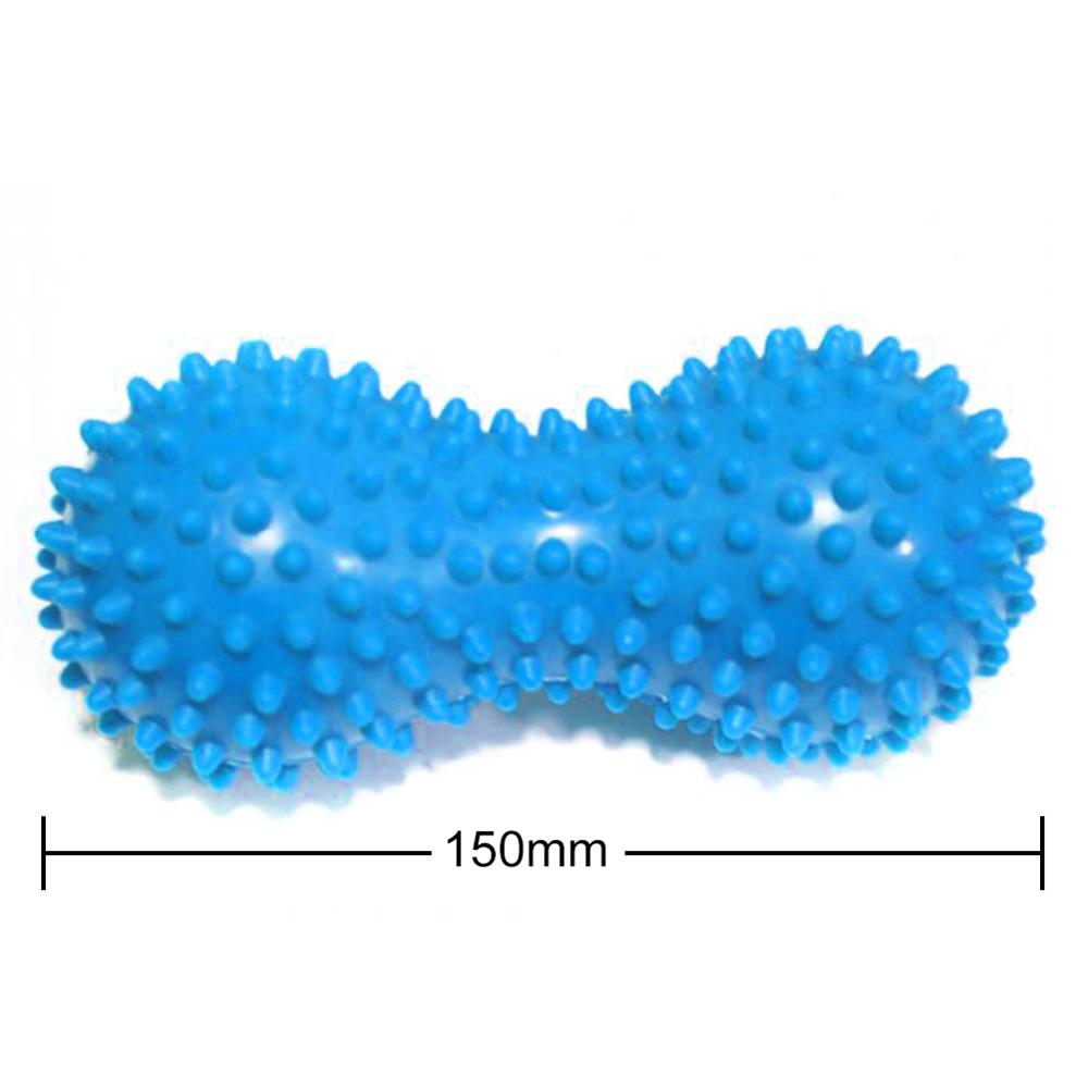 15cm 5 farver massagekugle spidse triggerpunkt lindring muskelsmerter stress jordnøddebold terapi sundhedspleje gym muskel relex apparat: Lysegrøn