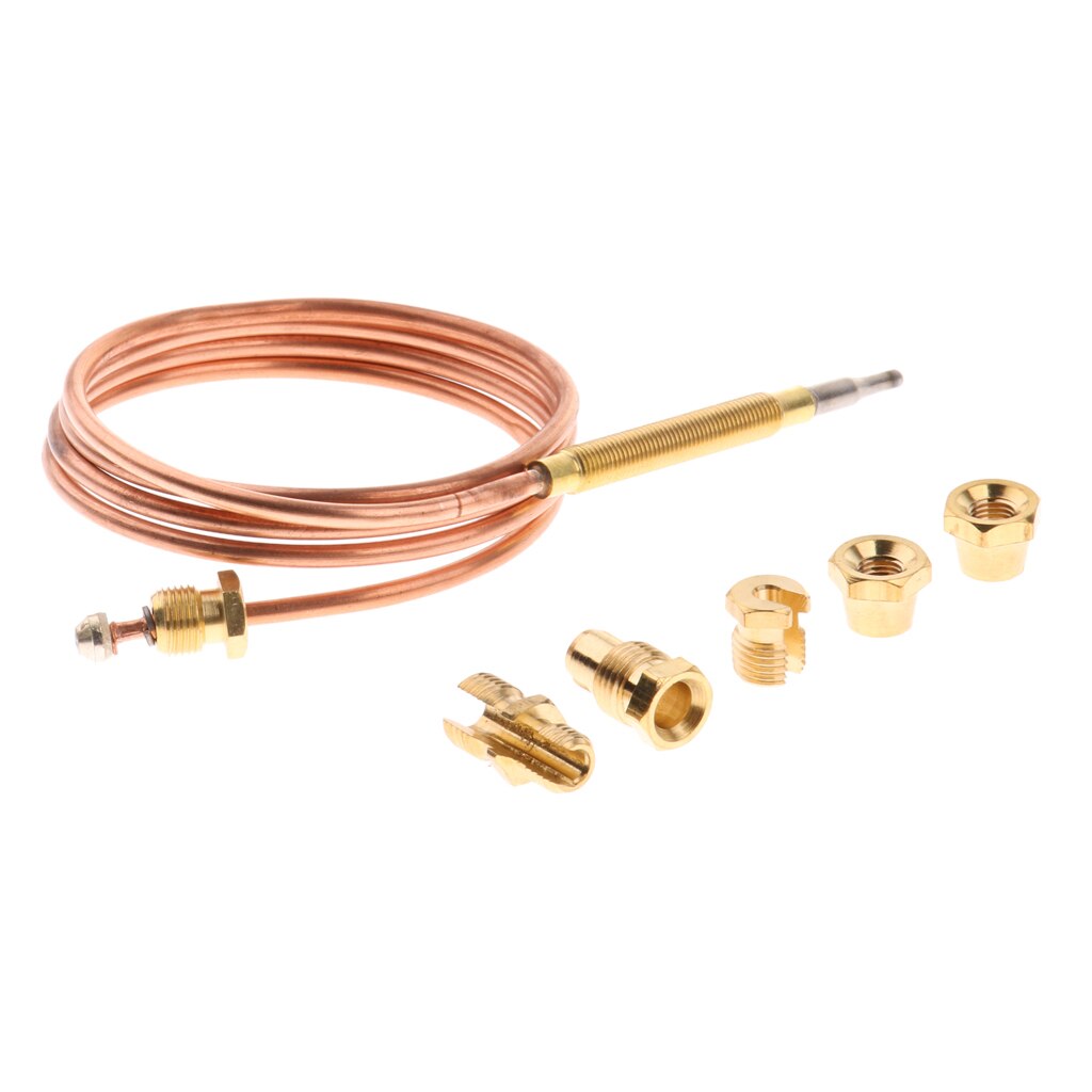 Gas Furnace Replacement Set Thermocouple for Boiler Heater w/Adapters 90cm
