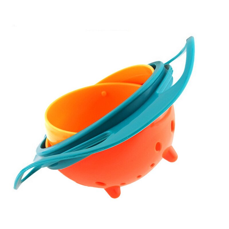 Magic Baby Gyro Bowl Universal 360 Rotate Spill-Proof Bowl Training Tableware Toddler Dishes Practice Feeding Bowl Without Mess