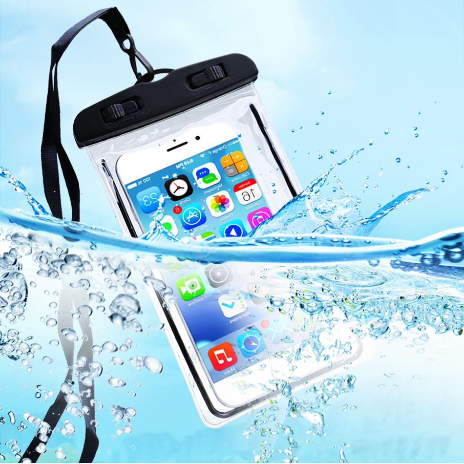 Obobix Waterdichte Telefoon Bag Case Voor Iphone 11 Pro Max Lichtgevende Zomer Onder Water Phone Pouch Voor Samsung Galaxy A40 a50 S10 S9