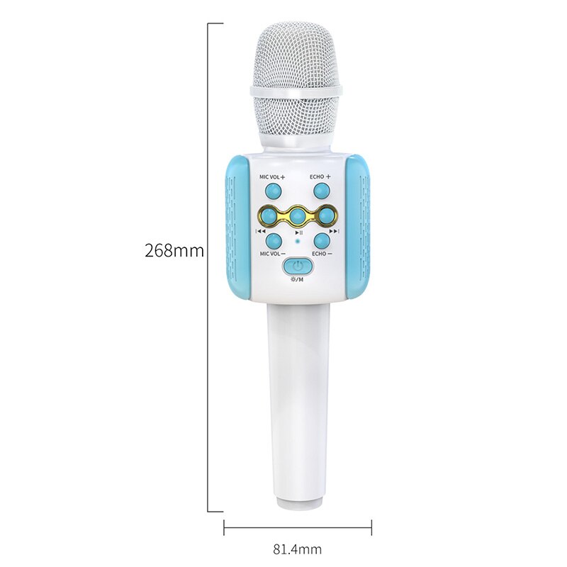 1200mAh Hand-held Wireless Microphones L858 Handheld Wireless Bluetooth 5.0 Karaoke Speech Microphone Speaker