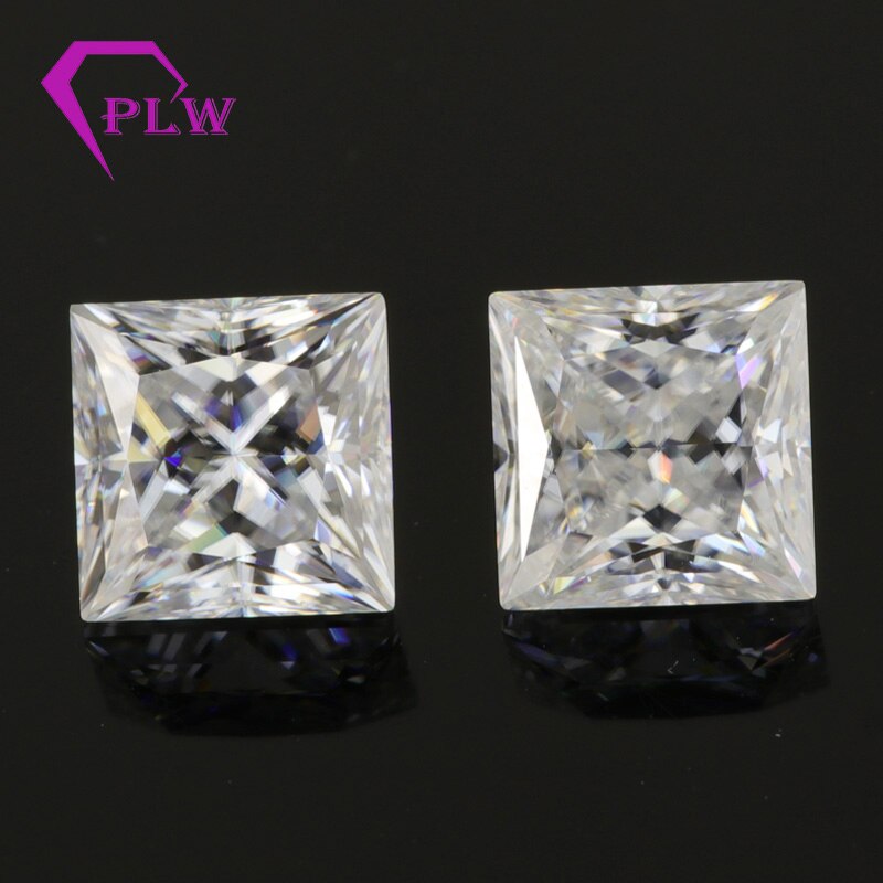 Provence jóias em preço de venda quente cor EF 4*4 milímetros corte da princesa moissanite 0.4 carat 3ex VVS para pulseira anel colar brinco