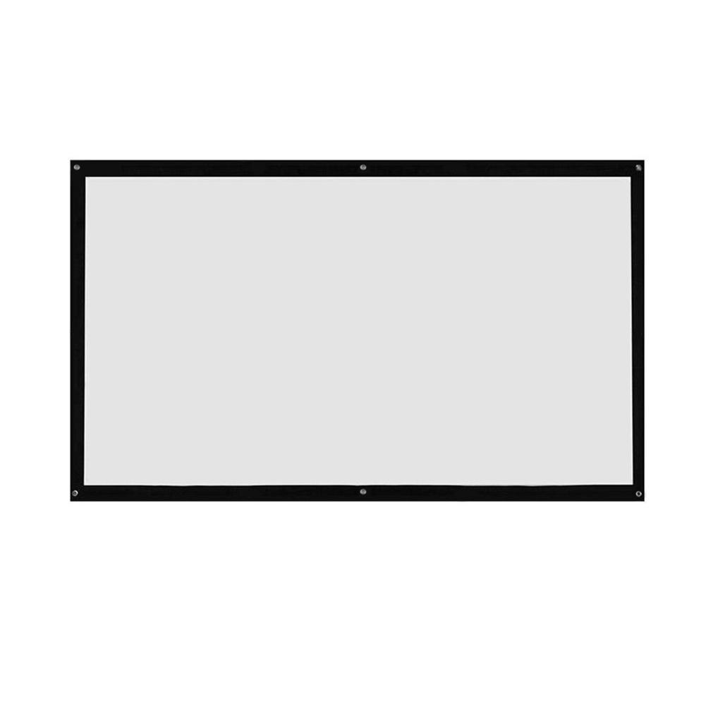 3D HD Wall Mounted Projection Screen Canvas LED Projector for Home Theater: 221cm 125cm