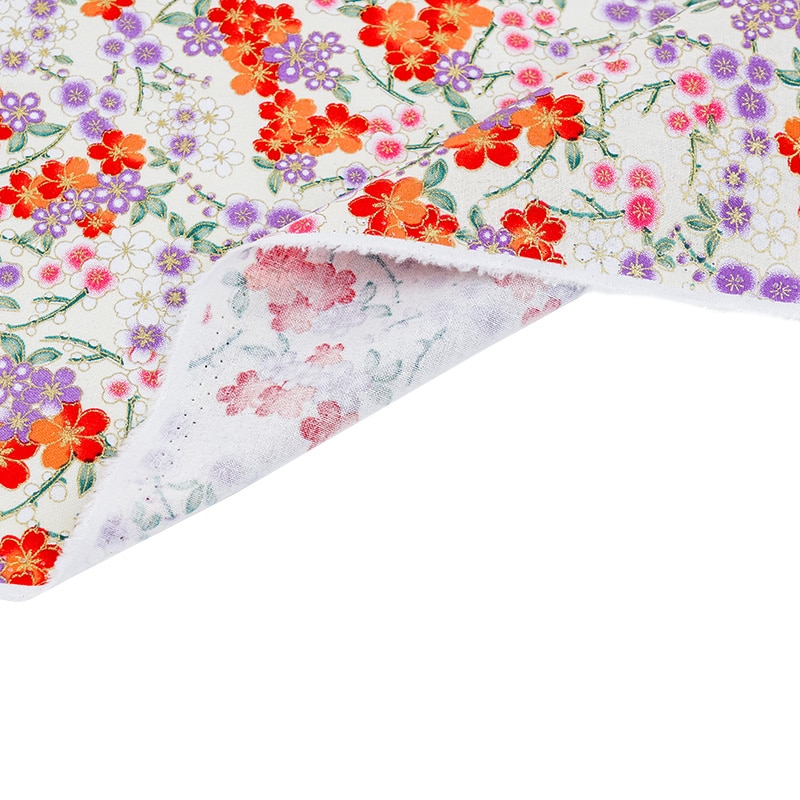 Tissu en coton Bronze Style japonais Kimono tissu pour vêtement et robe de femme et bricolage TJ8692