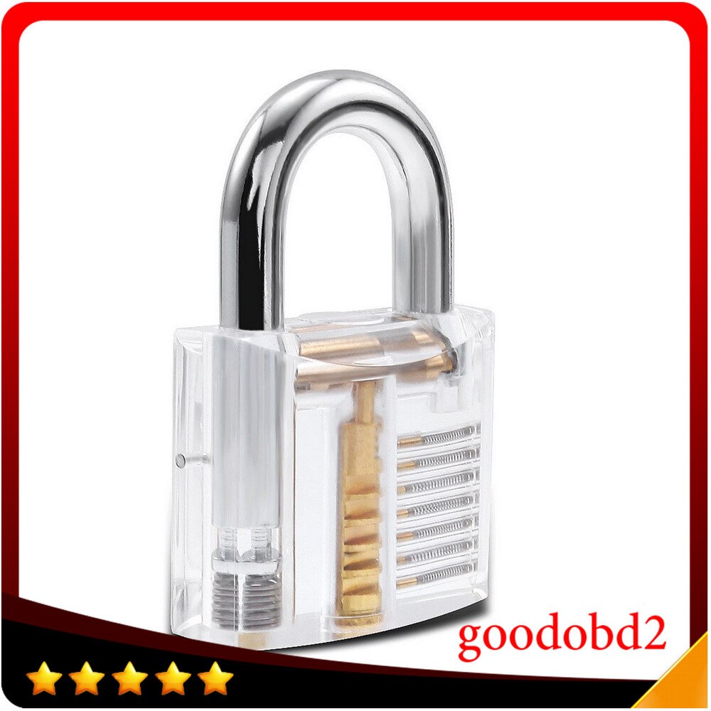 Transparent Pick Cutaway Visable Inside View Padlock Lock For Locksmith Tools Practice Training Skill
