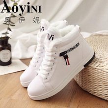 bottes d'hiver femmes bottines chaudes hiver femme chaussures Sneakers appartements à lacets dames chaussures femmes bottes de neige courtes