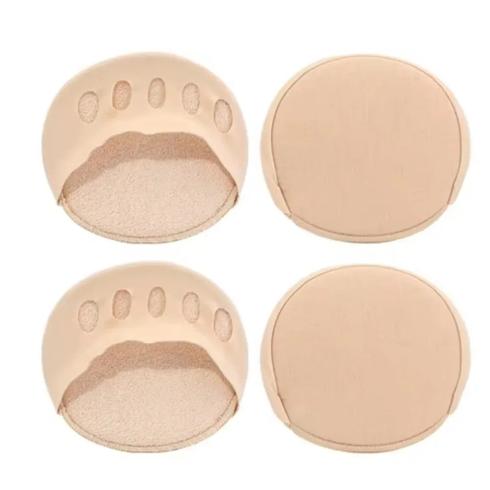 2/4 paar Vijfteenen Voorvoet Pads voor Dames Hoge Hakken Halve Inlegzolen Onzichtbare Voetpijn Verzorging Schokabsorberende Sokken Teen Pad Inserts