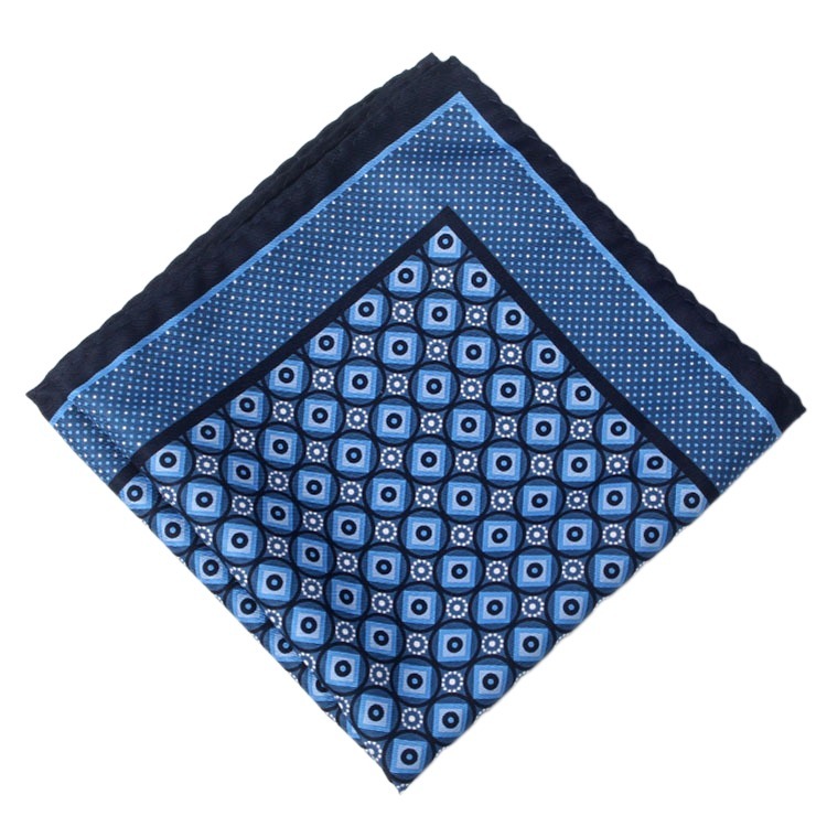 Pañuelo cuadrado de seda de rayón para hombre, pañuelo de Cachemira con estampado de lunares, Floral, a la , clásico, para de boda, 32cm: 11