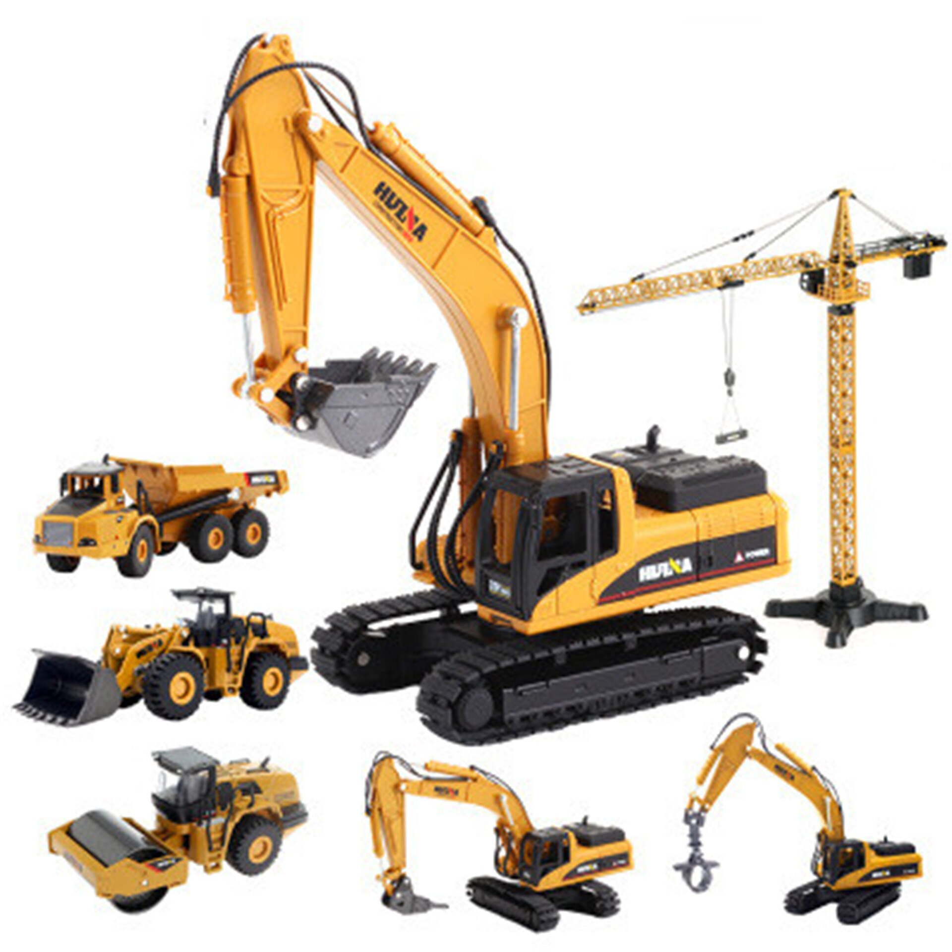 Department Is Satisfied Alloy Excavator Alloy la tu Car Model Boy Manual Excavator Alloy Car Model Toy