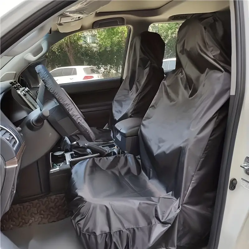Housse de protection universelle pour siège de voiture, 1 pièce, Anti-Pollution, noire, tapis de siège intérieur de voiture, imperméable, anti-poussière, accessoires