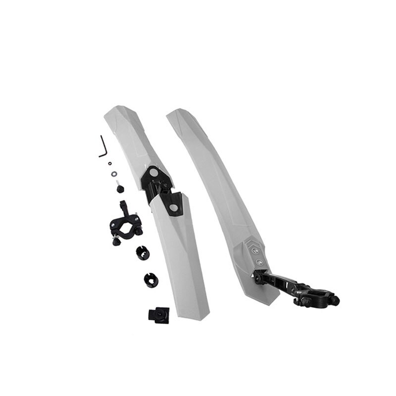 2 st mountainbike fender cykling mtb stänkskydd cykel vingar stänkskydd stänkskärmar för cykel cykel tillbehör delar stänklappar: Grå