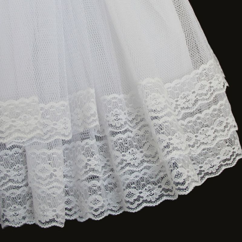 Girls Ballet Skirt Petticoats Cosplay Maid Wear Lolita Pettiskirt Short no Hoops Petticoat 3-layer Thick Petticoat