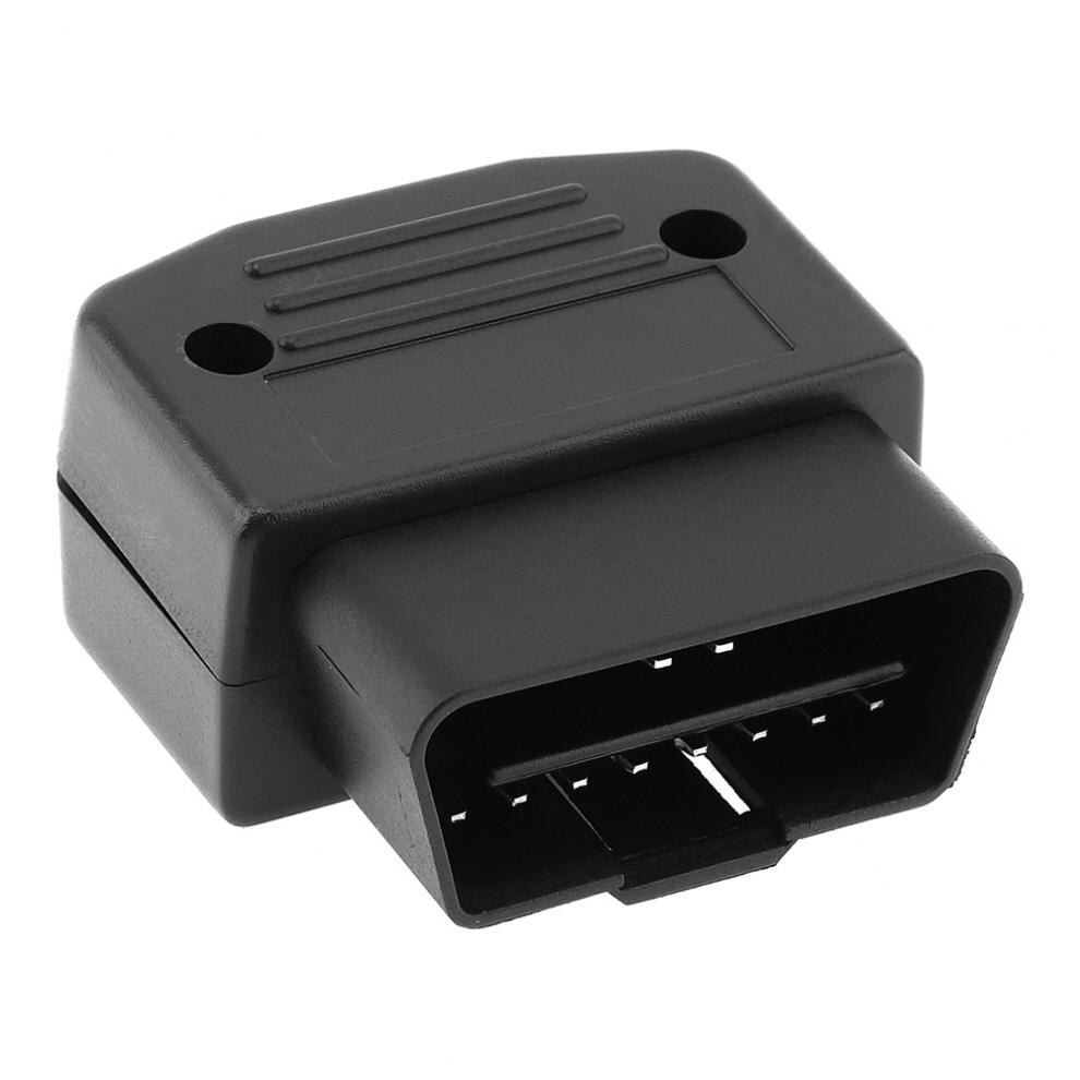 OBD II OBD2 DIY 16Pin Mannelijke Uitbreiding Opening Kabel Auto Diagnostische Interface Connector Plug Adapter met Shell en Schroef