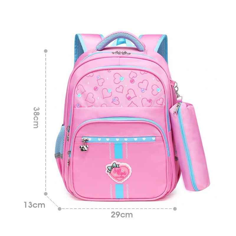 Sac à dos SUN huit pour fille et garçon, sac d&#39;école primaire de première classe: Rose