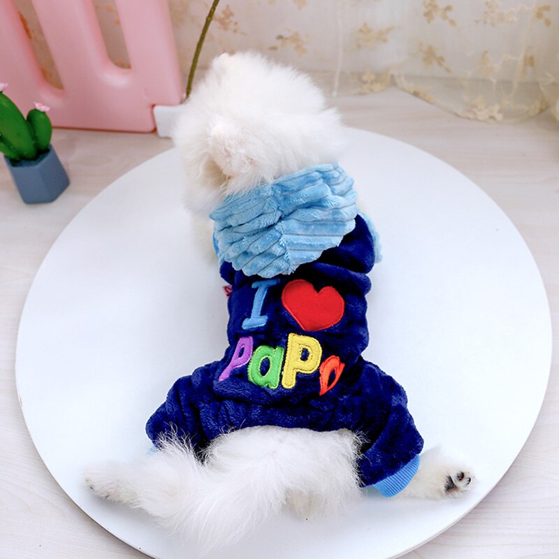Petcircle I love papa and mama winter Pet Dog Clothes Clothing For Pet Small Large Dog Coat Winter Clothes Jackets