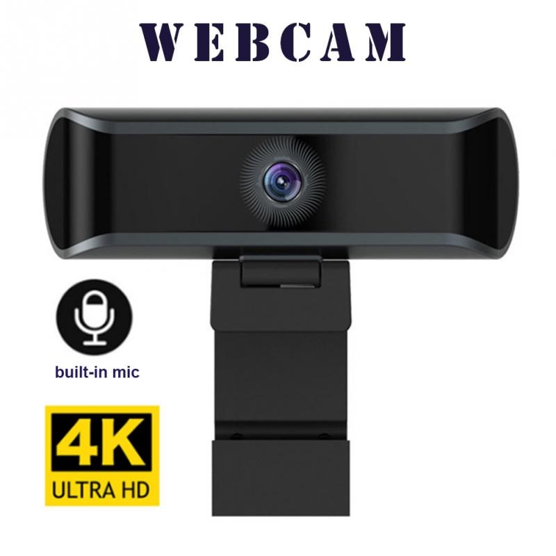 4K HD 1080P 30fps Webcam USB Computer Camera Flexible Rotatable Digital Web Cam with Mic for Laptop Desktop PC Tablet Camera