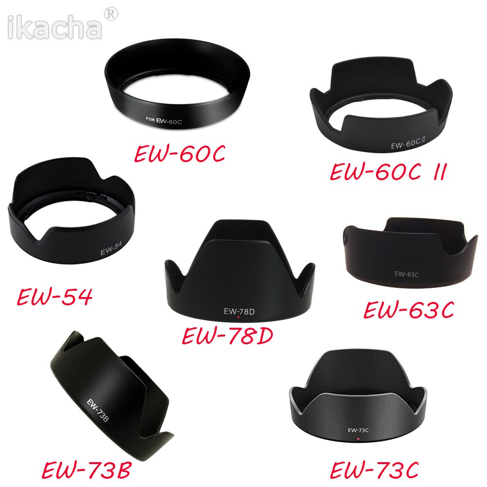 1 Stuk Voor EW-54 EW-60C EW-60CII EW-63C EW-73B EW-73C EW-78D Camera Zonnekap Voor Canon Lens Camera