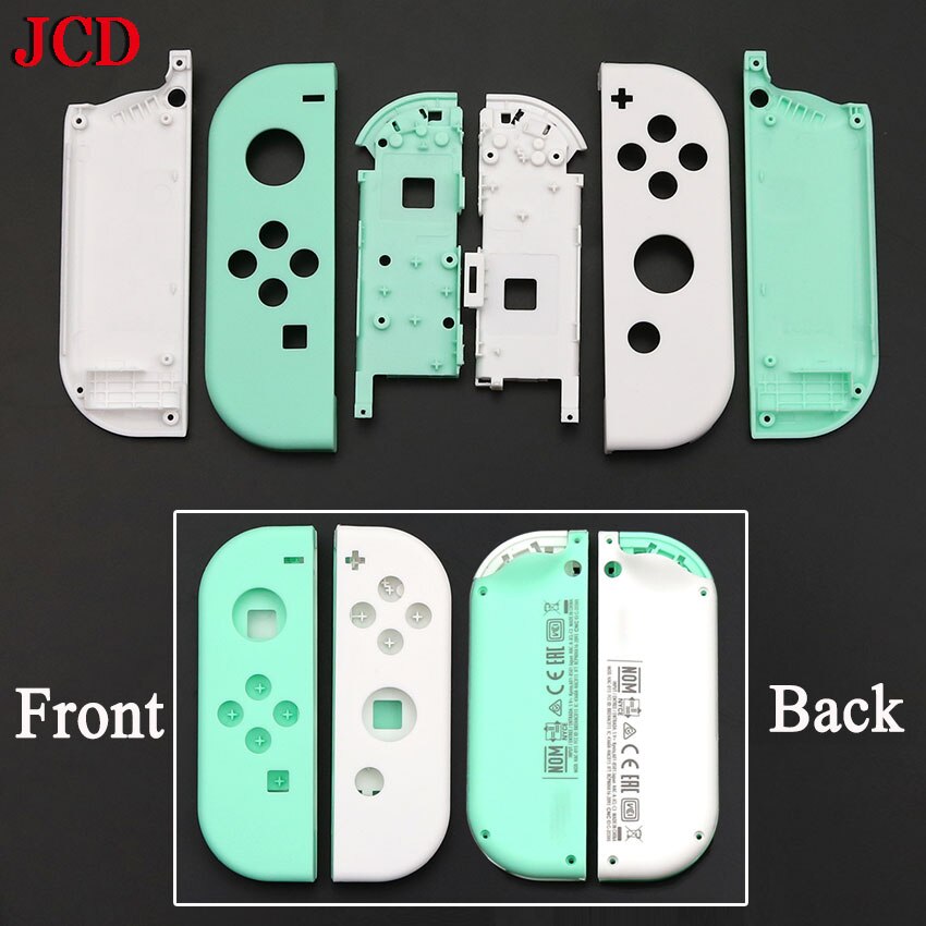 JCD 1Set Animal Crossing Replacement Housing Shell Case For Nintend Switch Joycon Left Right Controller Cover with middle frame: NO 11