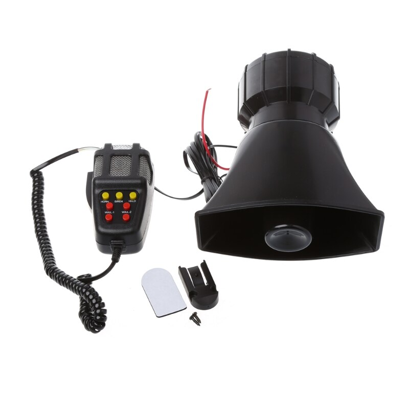 100W 12V coche camión alarma policía fuego altavoz PA sirena cuerno Sistema de micrófono de R2LC